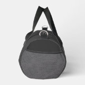 Sac De Sport Initiales de monogramme nom gris gris blanc (Droite)
