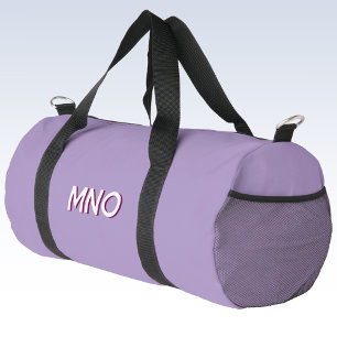 Sac De Sport Initiales du monogramme d'ombre moderne Lilac