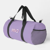 Sac De Sport Initiales du monogramme d'ombre moderne Lilac (Coin droit)