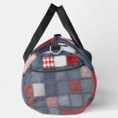 Sac De Sport Initiales en Patchwork de jean bleu (Droite)