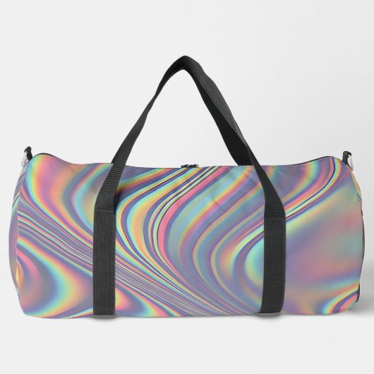 Sac De Sport Iridescent Holographic Swirl Texture (Recto)