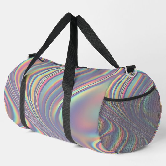 Sac De Sport Iridescent Holographic Swirl Texture