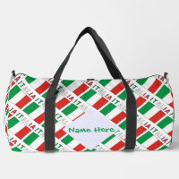 Italie Drapeau Italien Carreaux Vert Personnalisé