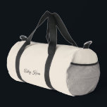 Sac De Sport Ivoire neutre monogramme simple<br><div class="desc">"Simple monogramme neutre arrière - plan d'ivoire" désigne un design avec un monogramme simple et élégant, sur fond d'ivoire doux et neutre. Ce style classique et raffiné offre un charme intemporel, un design épuré et élégant.</div>