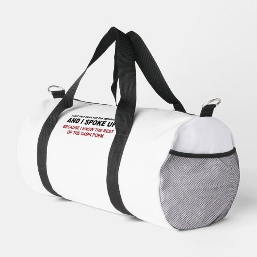 Sac De Sport J'ai pris la parole (Coin droit)