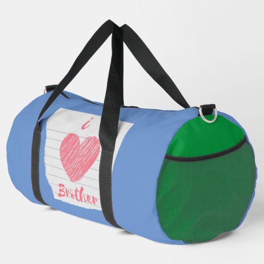 Sac De Sport j'aime mon frère (Coin droit)