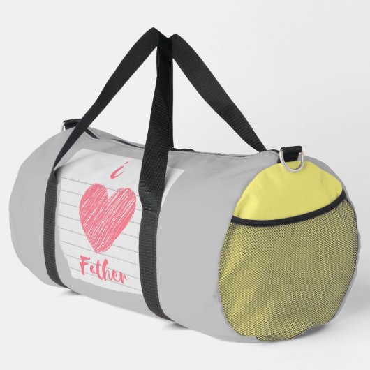 Sac De Sport j'aime mon père (Coin droit)