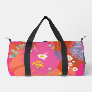 Sac De Sport Jardin Floral rose et orange Abstrait