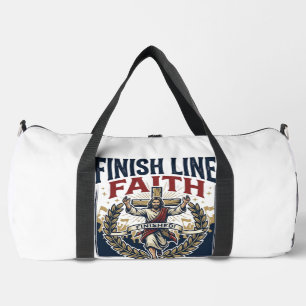Sac De Sport Jésus courant Marathon Vintage Shirt Chrétien Gra