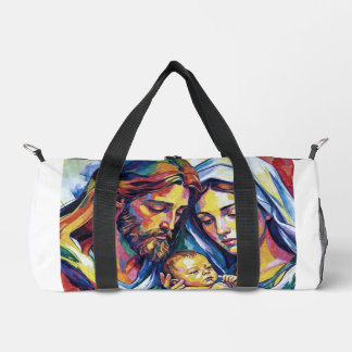 Sac De Sport Jésus Marie et Joseph huile expressionniste