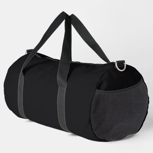 Sac De Sport Jet noir couleur solide (Coin droit)