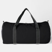 Sac De Sport Jet noir couleur solide (Verso)