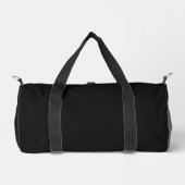 Sac De Sport Jet noir couleur solide (Recto)