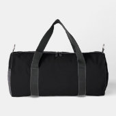 Sac De Sport Jet noir couleur solide (Verso)