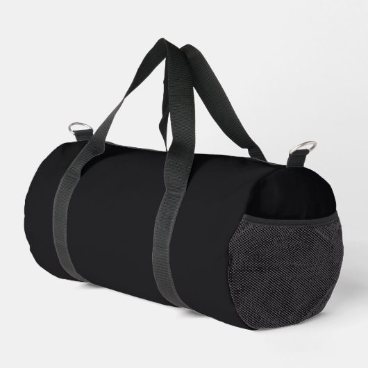 Sac De Sport Jet noir couleur solide (Coin droit)