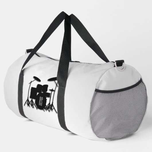 Sac De Sport Jeu de tambour Monogramme Argent (Coin droit)