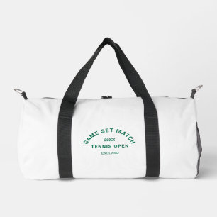 Sac De Sport Jeu Match Green Crest Custom Monogramme Tennis