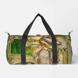 Sac De Sport Jeunes Filles Musiciennes Art Nouveau Illustration