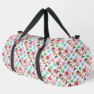 Sac De Sport Joli coloré drôle monstres motifs