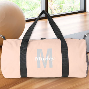 Sac De Sport Joli Monogramme Moderne Blush Rose Bold Chic