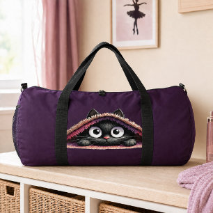 Sac De Sport Joli Petit Chat Écriture Personnalisée Monogramme