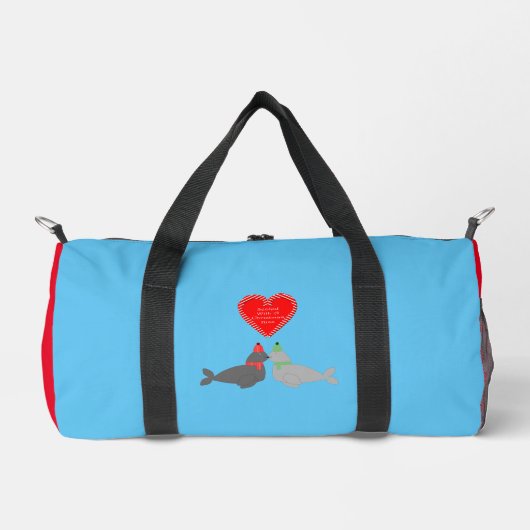 Sac De Sport Joli Seals de baiser de Noël (Recto)