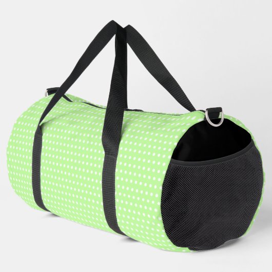 Sac De Sport Joli Vert Clair Et Petits Points Blancs (Coin droit)