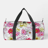 Sac De Sport Jolie fillette dynamique modèle floral (Verso)