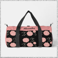 Jolie Roses roses roses avec feuillage sur noir