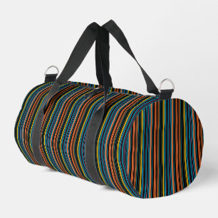 Sac De Sport Jolies rayures noires bleues