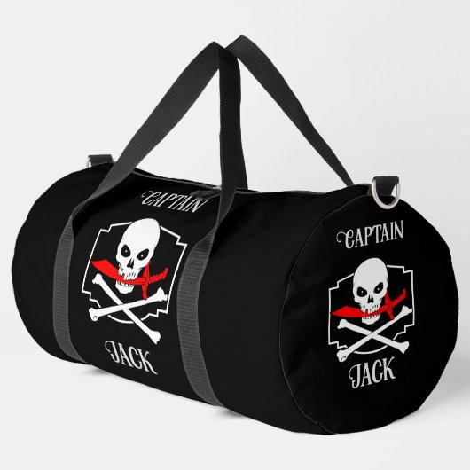 Sac De Sport Jolly roger personnalisé (Cutlass) (Coin gauche)