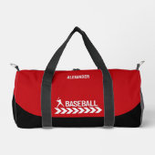 Sac De Sport Joueur de baseball, Cadeau d'anniversaire, Équipe (Recto)