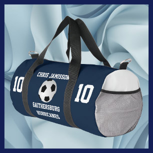 Sac De Sport Joueur de l'équipe de football bleu de la Marine