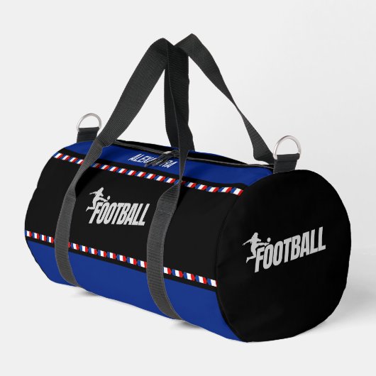 Sac De Sport Joueuse de football, Cadeau d'anniversaire, drapea (Coin gauche)