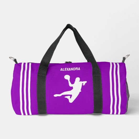 Sac De Sport Joueuse de handball, Cadeau d'anniversaire, Équipe (Recto)
