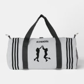 Sac De Sport Joueuse de volley, Cadeau d'anniversaire, Équipe (Recto)