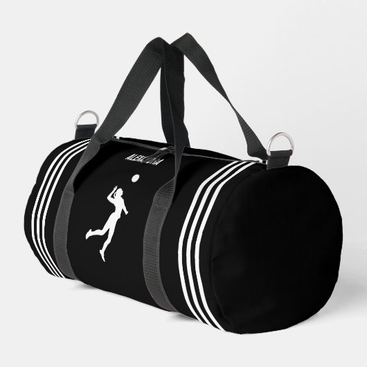 Sac De Sport Joueuse de volley, Cadeau d'anniversaire, Équipe (Coin gauche)