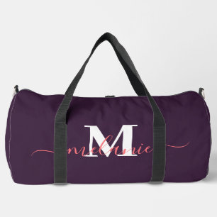 Sac De Sport Jovely Cute Kitten Custom Monogramme Nom du script