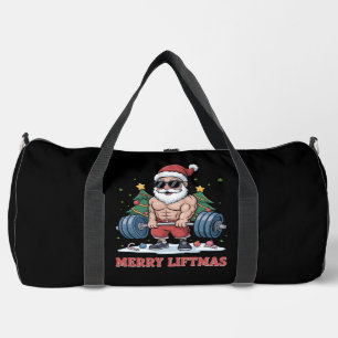 Sac De Sport Joyeux Liftmas Haltérophilie Père Noël Fitness Gym