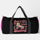 Sac De Sport Just A Girl Loves Skating (Recto)