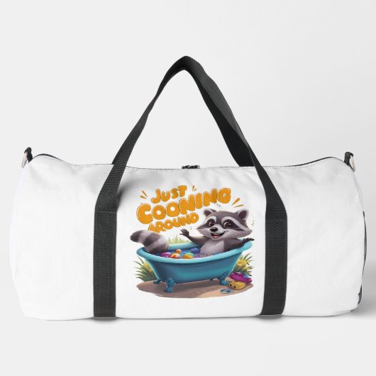 Sac De Sport Just Cooning Mischievous Raccoons Bath Adventure (Recto)