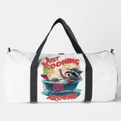 Sac De Sport Just Cooning Playful Raccoon Splashing in Bath , (Recto)
