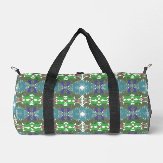 Sac De Sport Kaléidoscope de la marée émeraude (Recto)