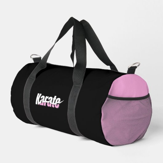 Sac De Sport Karate Martial Arts Girl Rose (Coin droit)