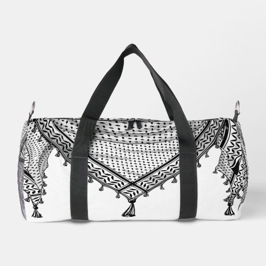 Sac De Sport Keffiyeh Écharpe palestinienne tissu traditionnel (Verso)