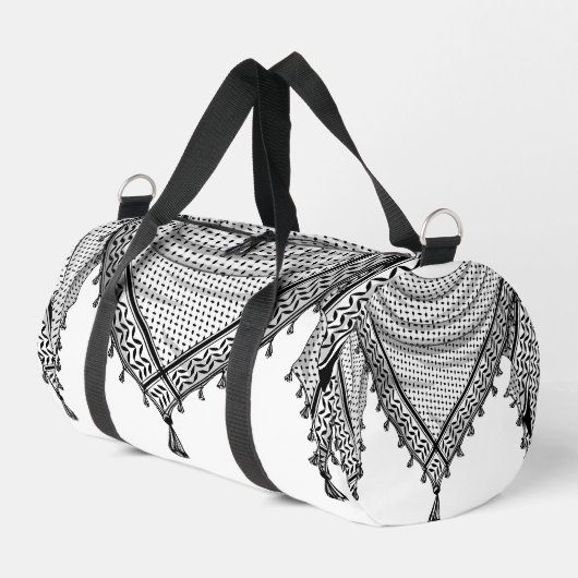 Sac De Sport Keffiyeh Écharpe palestinienne tissu traditionnel (Coin gauche)