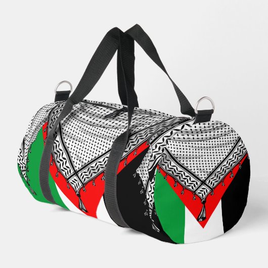 Sac De Sport Keffiyeh Écharpe palestinienne tissu traditionnel (Coin gauche)