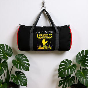 Sac De Sport La dédicace du pompier dans le texte or