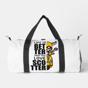 Sac De Sport "La vie est meilleure quand vous aimez le scooter"