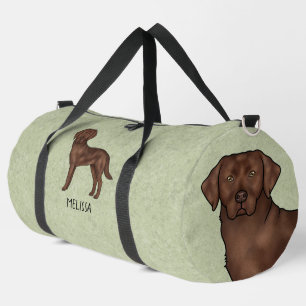Sac De Sport Labrador Retriever au Chocolat Labrado Brun Chien